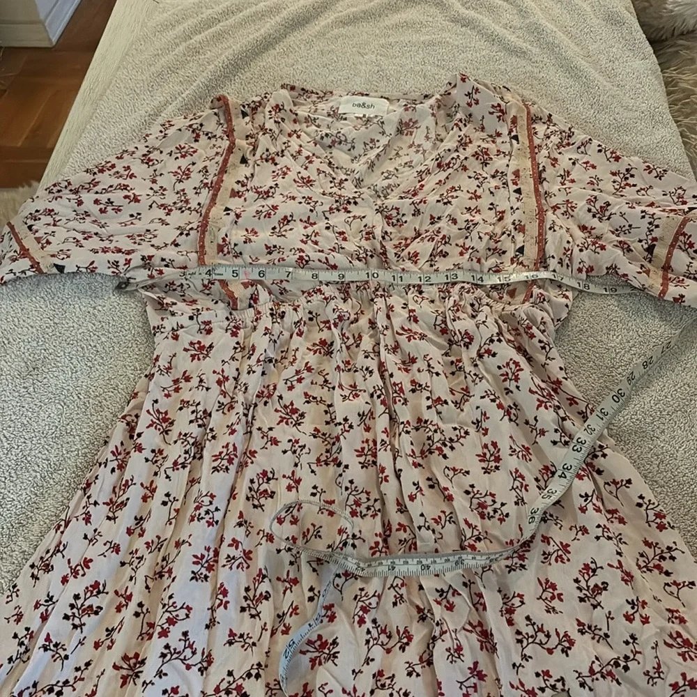 Ba&sh Sete short pretty and comfy floral bohemian style dress with elastic waist